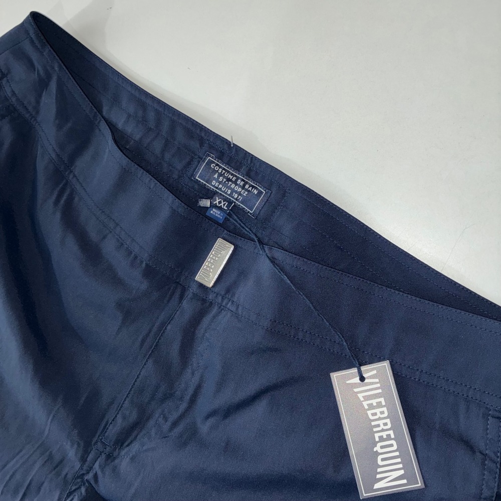 Vilebrequin Merise Men's XXL Navy Blue Solid Swim Trunks Shorts NWT NEW